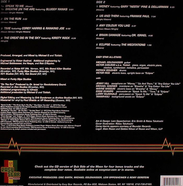 Easy Star All-Stars - Dub Side Of The Moon (LP, Album, Ltd, Red)