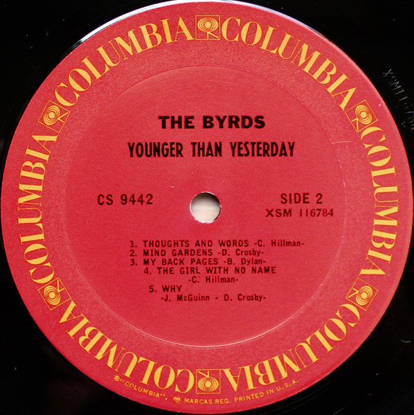 The Byrds - Younger Than Yesterday (LP, Album, RE)