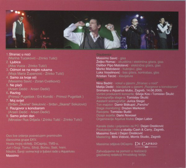 Massimo* - Apsolutno Uživo Klub Aquarius (CD, Album, Copy Prot., Dig)