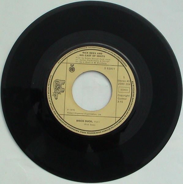 Rick Dees And His Cast Of Idiots* - Disco Duck (7