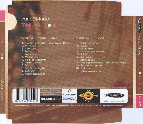 Ivana & Marija Husar - Familija (2xCD, Album)