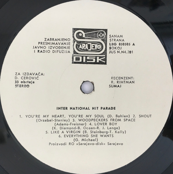 Unknown Artist - International Hitparade (LP)