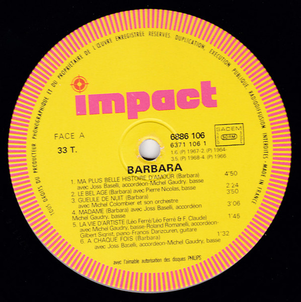 Barbara (5) - Barbara (LP, Comp, RE)
