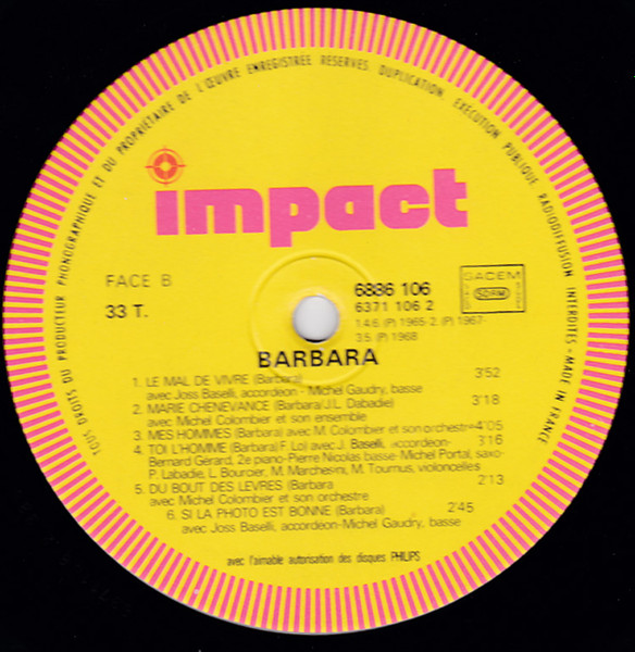 Barbara (5) - Barbara (LP, Comp, RE)