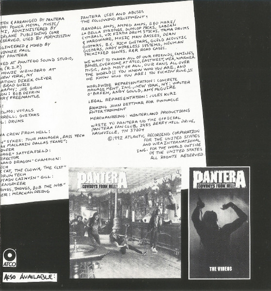 Pantera - Vulgar Display Of Power (CD, Album, RE)