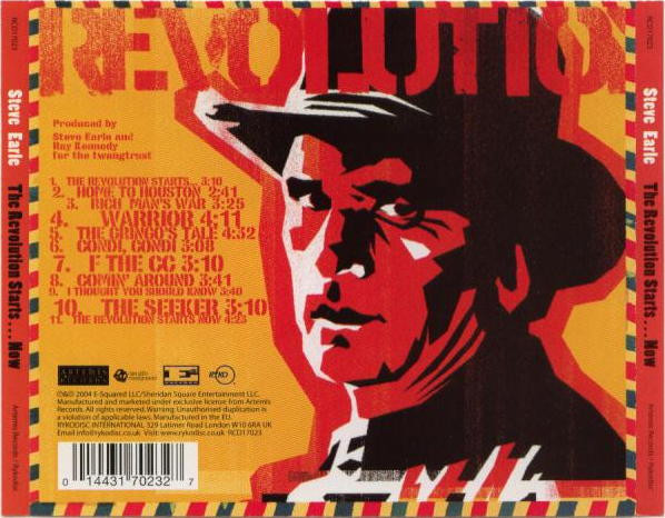 Steve Earle - The Revolution Starts Now (CD, Album)