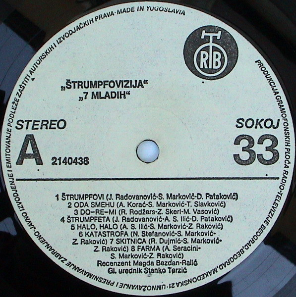 7 Mladih - Å trumpfovizija (LP, Album)