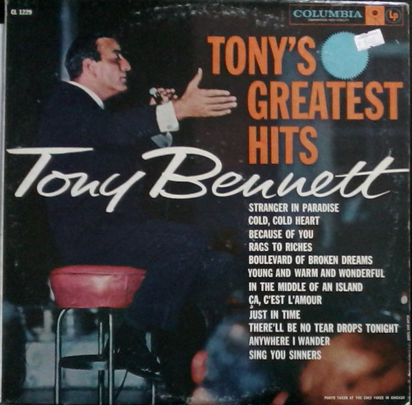 Tony Bennett - Tony's Greatest Hits (LP, Comp, Mono)