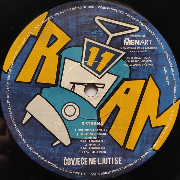 Tram 11 - ÄŒovjeÄe Ne Ljuti Se (2xLP, Album, RE, RM, Gat)