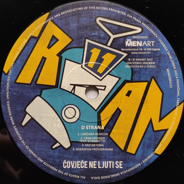 Tram 11 - ÄŒovjeÄe Ne Ljuti Se (2xLP, Album, RE, RM, Gat)