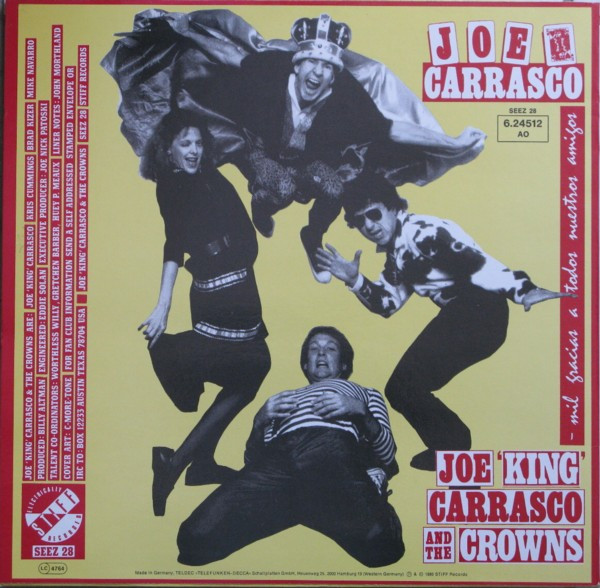 Joe King Carrasco & The Crowns - Mil Gracias A Todos Nuestros Amigos (LP, Album)