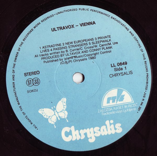 Ultravox - Vienna (LP, Album, RE)
