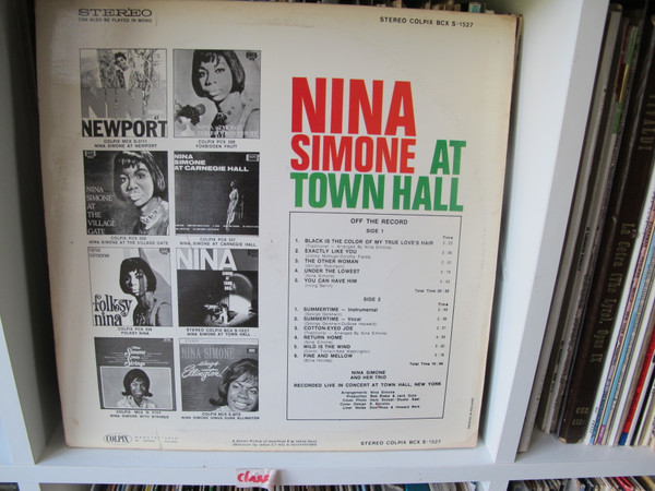 Nina Simone - Nina Simone At Town Hall (LP, Album)