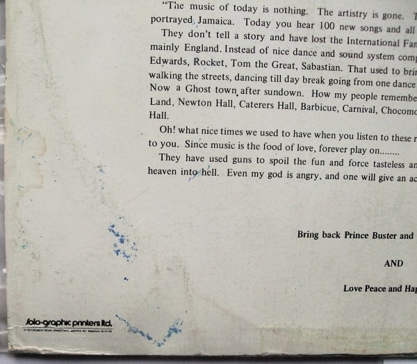 Prince Buster - Prince Buster Record Shack Presents The Original Golden Oldies Vol. 1 (LP, Comp, RE)