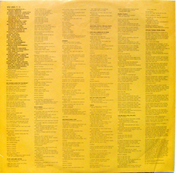 Donna Summer - She Works Hard For The Money (LP, Album)