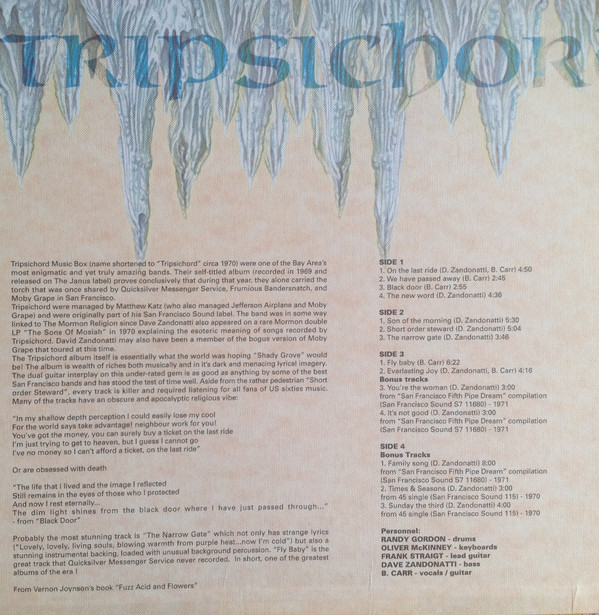 Tripsichord - Tripsichord (2xLP, Album, RE, Gat)