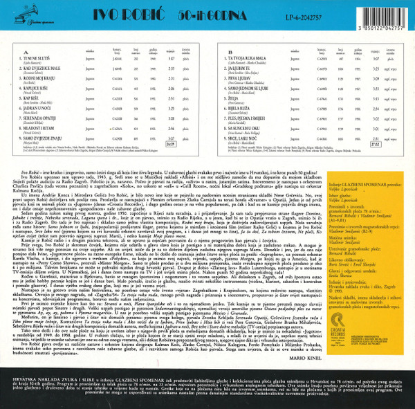 Ivo Robić - Ivo Robić 50-ih Godina (LP, Comp, Mono)