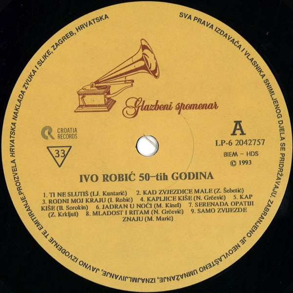 Ivo Robić - Ivo Robić 50-ih Godina (LP, Comp, Mono)