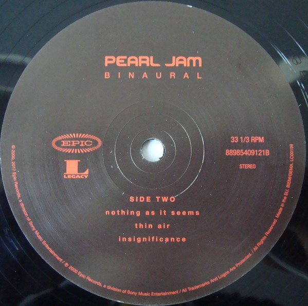 Pearl Jam - Binaural (2xLP, Album, RE, RM)