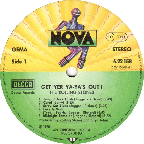 The Rolling Stones - Get Yer Ya-Ya's Out! - The Rolling Stones In Concert (LP, Album, RE)