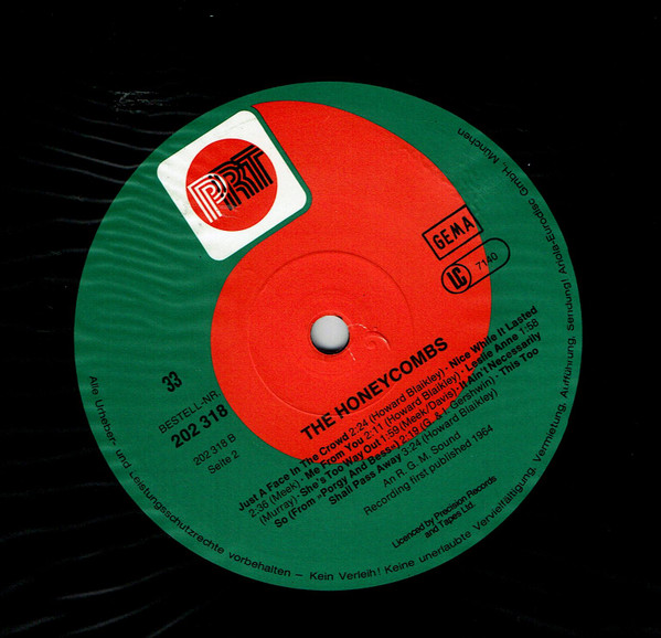 The Honeycombs - The Honeycombs (LP, Album, RE)