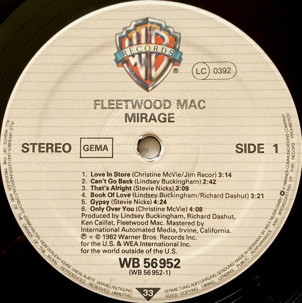 Fleetwood Mac - Mirage (LP, Album)