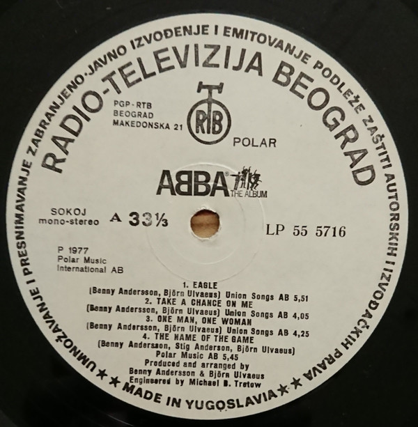 ABBA - The Album (LP, Album, Whi)