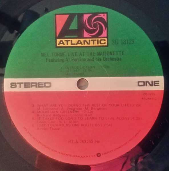 Mel Tormé Featuring Al Porcino And His Orchestra* - Live At The Maisonette (LP, Album, PR:)
