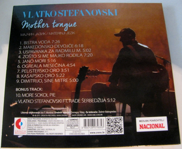 Vlatko Stefanovski - Mother Tongue / Мајчин јазик / Maternji jezik (CD, Album)