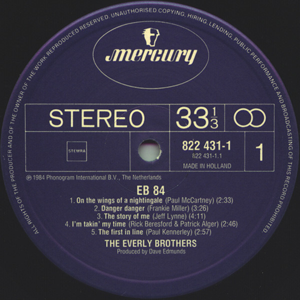 The Everly Brothers* - EB 84 (LP, Album)