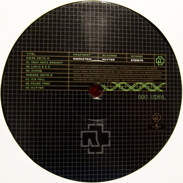 Rammstein - Mutter (2xLP, Album, RE, RM, 180)