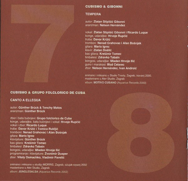 Cubismo & World Stars United - Amigos (CD, Comp)