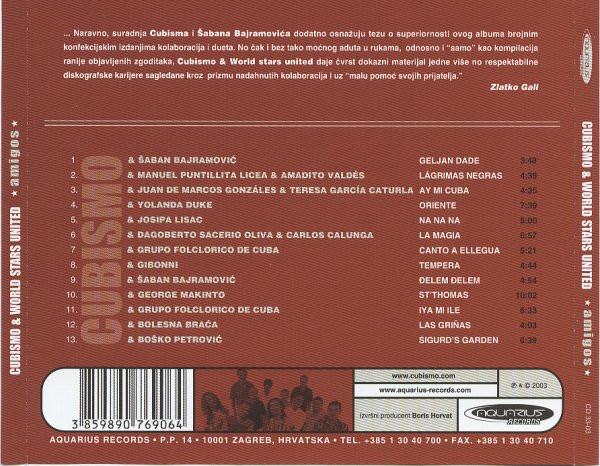 Cubismo & World Stars United - Amigos (CD, Comp)