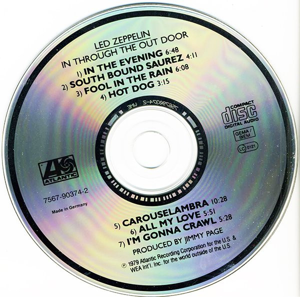 Led Zeppelin - In Through The Out Door (CD, Album, RE)