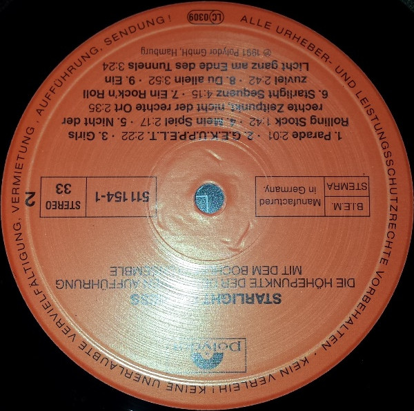 Andrew Lloyd Webber Mit Stevie Woods Und Claudia Bradley - Starlight Express - Die Höhepunkte Der Deutschen Aufführung Mit Dem Bochumer Ensemble (LP, Album)