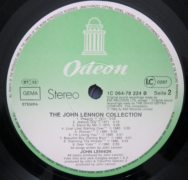 John Lennon - The John Lennon Collection (LP, Comp)
