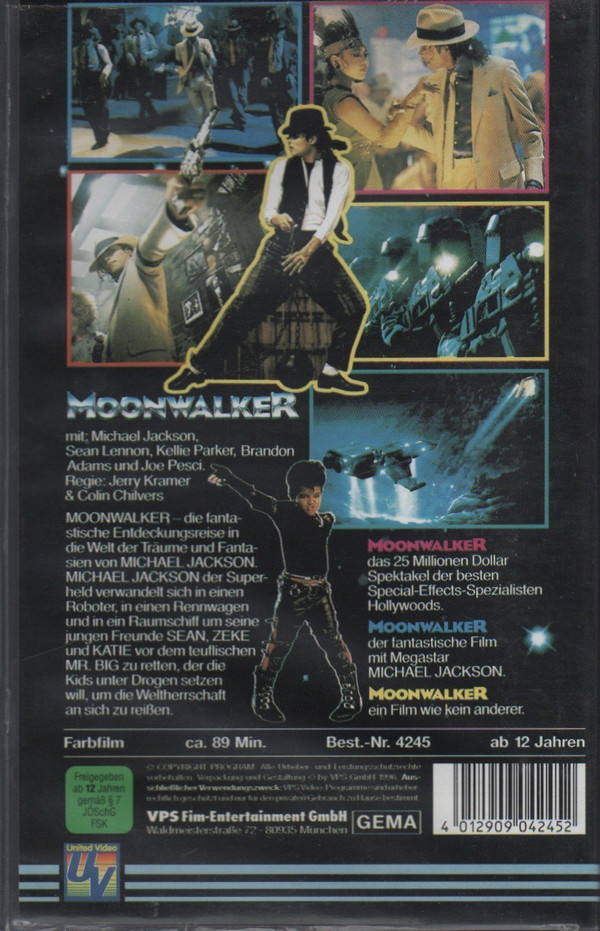 Michael Jackson - Moonwalker (VHS, PAL)