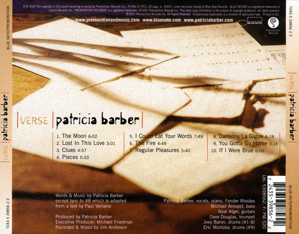 Patricia Barber - Verse (CD, Album)
