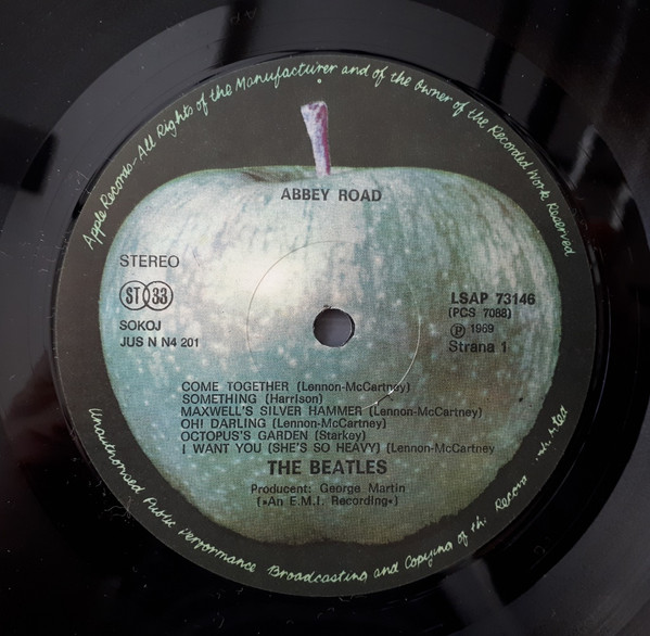 The Beatles - Abbey Road (LP, Album, RE)