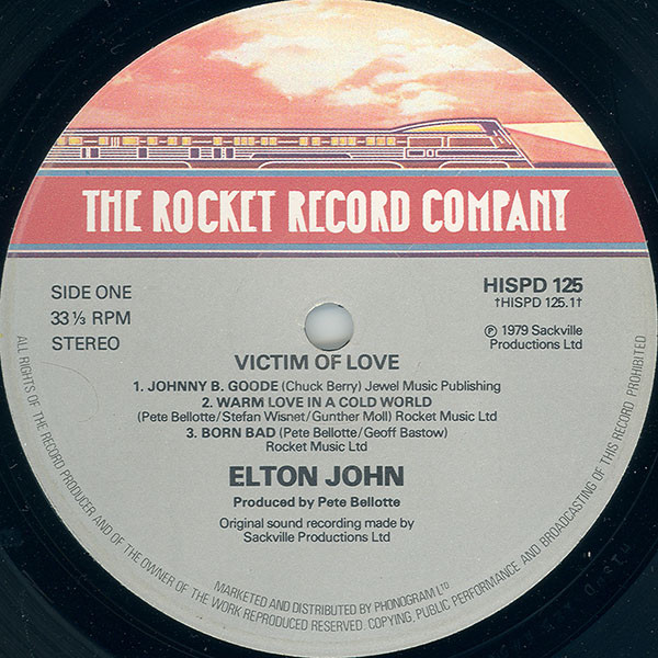 Elton John - Victim Of Love (LP, Album)