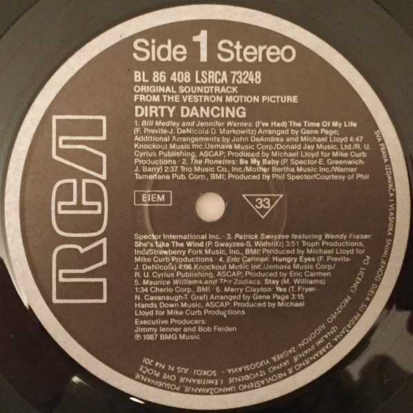 Various - Dirty Dancing (Original Soundtrack) (LP, Album, Comp)