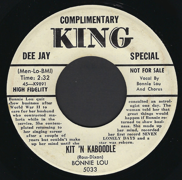 Bonnie Lou - Takes Two / Kit 'N Kaboodle (7
