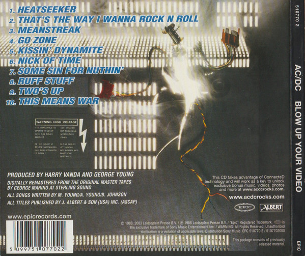 AC/DC - Blow Up Your Video (CD, Album, Enh, RE, RM, Dig)