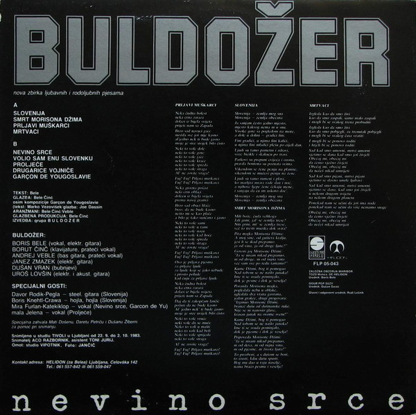 Buldožer - Nevino Srce (LP, Album)