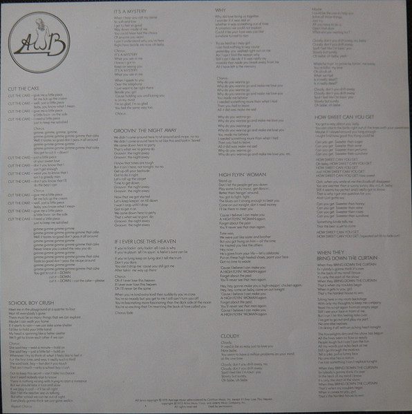 Average White Band - Cut The Cake (LP, Album)