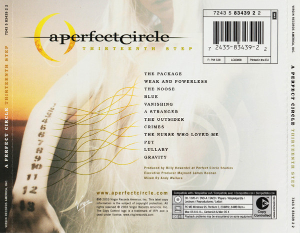 A Perfect Circle - Thirteenth Step (CD, Album, Copy Prot.)