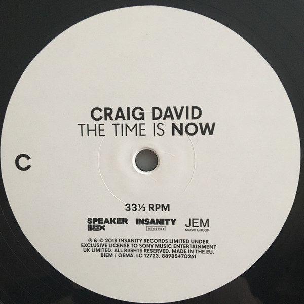 Craig David - The Time Is Now (2xLP, Album, Dlx)