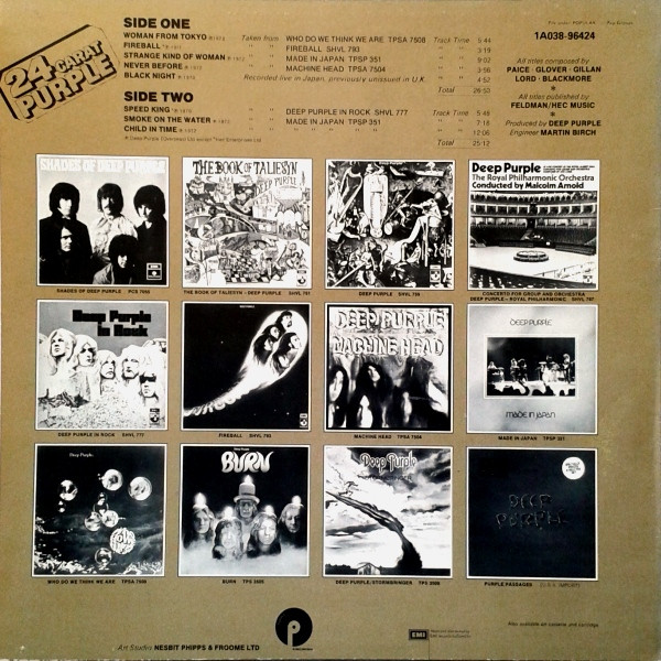 Deep Purple - 24 Carat Purple (LP, Comp, RE)
