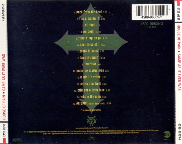 House Of Pain - Same As It Ever Was (CD, Album)