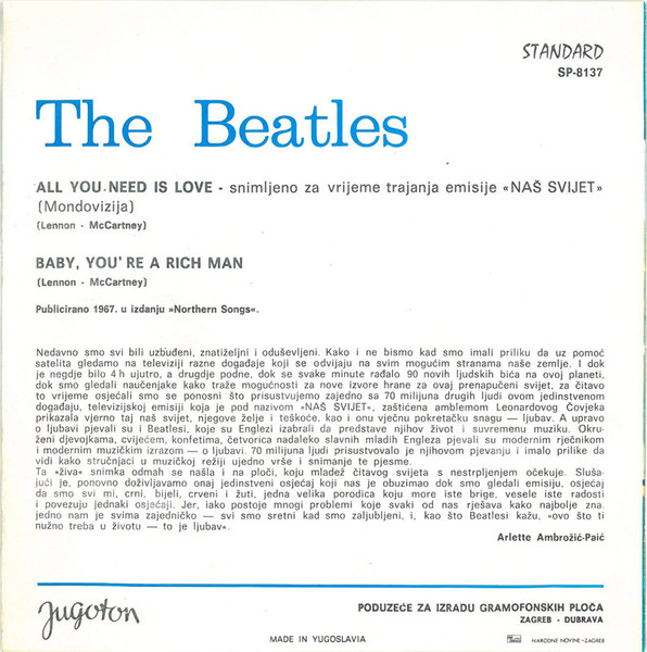 The Beatles - All You Need Is Love (7